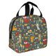 thumbnail image 2 of Disketp Cute Animal Forest for Insulated Lunch Bag for Women and Men, Perfect for Work, Hiking, Picnic, 2 of 8