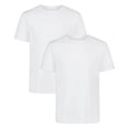 thumbnail image 1 of Under Armour Camiseta para hombre, pack de 2 – Performance Cotton Undershirts, lisa, cuello redondo, stretch Blanco 3XL (XXX-Large), 1 of 5