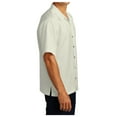 thumbnail image 4 of Yellow Rooster Men's Short Sleeve Easy Care Camp Male Shirt Ivory S, 4 of 6