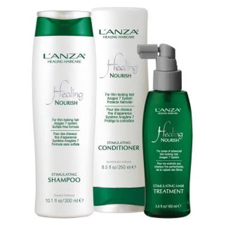 Lanza Healing Haircare - Nourish Anagen 7 System 3 Step Starter Kit ( #2 - 3 Step Starter Kit 10.1 oz Shampoo - 8.5 oz Conditioner - 3.4 oz Treatment) by L Anza