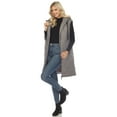 thumbnail image 2 of White Mark Gilet Long à Capuche pour Femmes, 2 of 6