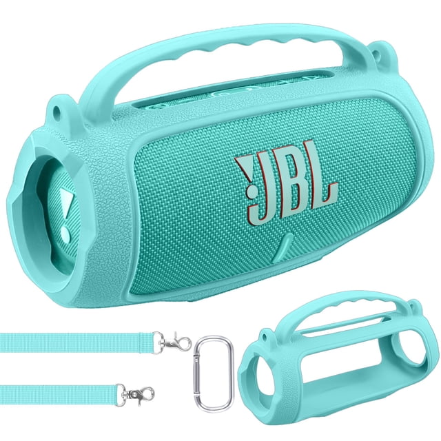 Funda de silicona co2CREA para parlante portátil JBL Charge 5 verde