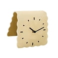 thumbnail image 4 of predolo Desk Analog Clock Decorative Non Ticking Tabletop Clock for Bedroom Home Kitchen Beige, 4 of 8
