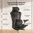 thumbnail image 5 of Sihoo Ergonomic Office Chair Doro C300 with Headrest, Lumbar Support, 3D Armrests, Adjustable Backrest - Black, 5 of 11