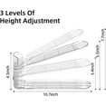 thumbnail image 3 of AIR-Shoe Slots Organizer,Adjustable Shoe Rack with Three Levels,shoe stackers for a pair of Shoes (Clear, 4 Pack), 3 of 4