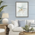 thumbnail image 2 of Stupell Industries Muted Starfish Serenity Brown Framed Floater Canvas Wall Art design by Hannah Dawson, 31 x 25, 2 of 9