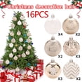 thumbnail image 7 of 16pcs 2.36" Small Christmas Ball Ornaments Shatterproof Christmas Decorations Tree Balls for Holiday Wedding Party Decoration, Tree Ornaments Hooks Included (Champagne, 6cm/2.36"), 7 of 7