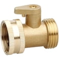 thumbnail image 3 of Apuakthei - Paquete de 2 válvulas de cierre de latón para manguera de jardín, conector de manguera de agua resistente con rosca de 3/4'', válvula de bola de cierre, adaptador de manguera de grifo, 3 of 6