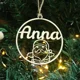 thumbnail image 3 of Colgantes huecos de Navidad con nombre, adornos de madera, huella de perro y gato de dibujos animados con nombre, decoraciones para fiestas de árboles de Navidad, regalo para niños, 3 of 5