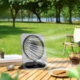 thumbnail image 1 of Portable USB Desk with Transparent Design, Quiet High Wind Power, Rechargeable Foldable Small for Office, Bedroom, Travel and Camping, 1 of 6