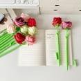 thumbnail image 2 of Jiibva 5Pcs Artificial Rose Gel Pen, Rose Ballpoint Pen, Flower Gel Ink Pen Fun Pens Writing Pen Rose Shaped Ballpoint Pens For Office, Teachers Day, 2 of 7
