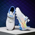 thumbnail image 6 of Utlike Boys Cleats For Youth Athletic Competition Football Shoes With Firm Ground Studs For Enhanced Traction And Speed White Size 33, 6 of 7