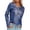 Blue, variant on HJYCHN Women'S T-Shirts Metallic Luster Long Sleeve Casual Loose Fit Shiny Pullover Comfortable Blouse Daily Wear Long Sleeve Workout Tops For Women Pink S