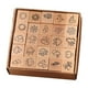 thumbnail image 2 of Juego de 25 mini sellos de madera para manualidades, manualidades decorativas y proyectos de bricolaje. Clima, 2 of 8