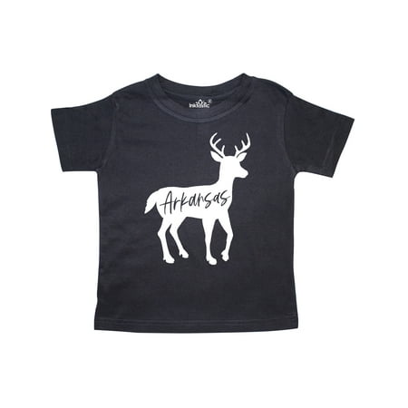 

Inktastic Arkansa White Deer Silhouette Gift Toddler Boy or Toddler Girl T-Shirt