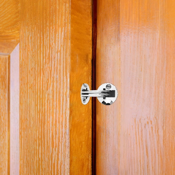 Nicehomfit Cabinet Door Hinges Plated Silver Brass Hidden for Home Wide Opening Angle Silent 2Pcs