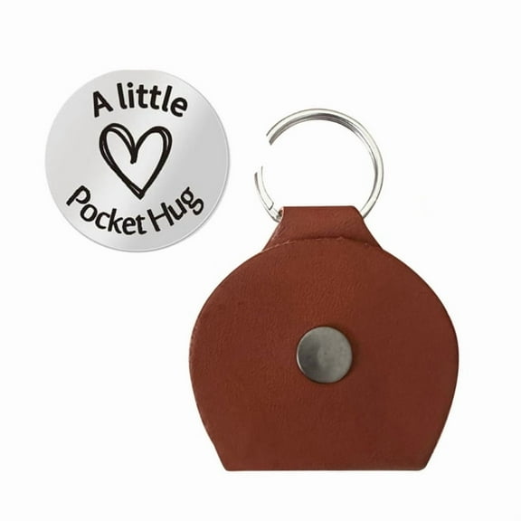 Smooth Pocket Hug Tokens Pendant Keychain Charm for Personal Inspiration