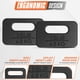 thumbnail image 3 of Placa De Ruck de Hierro Fundido, Multi Pesos Disponibles 10-45 LB, Plato para Rucking, Sentadillas, Entrenamiento de Fuerza, para Entrenamiento al Aire Libre con Discos de Peso, Negro 15lbs, 3 of 6