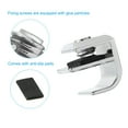 thumbnail image 5 of Uxcell Frameless Glass Clamp Zinc Alloy Shower Door Bracket Non-Porous Sliding Door Clip for 3-5 mm Glass, Silver 4 Pack, 5 of 6