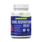 Viral Respiratory Relief - Influenza Relief - Pneumonia Relief - Bronchitis Relief - Tuberculosis Relief - 100% Herbal and Natural Supplement
