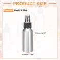thumbnail image 2 of Uxcell 3pcs Aluminum Fine Mist Spray Bottles 60ml/2.03oz Metal Small Liquid Alcohol Refillable Travel Container with Black Plastic Nozzle Cap for Perfume Skincare Cosmetic Storage Bottle, 2 of 7