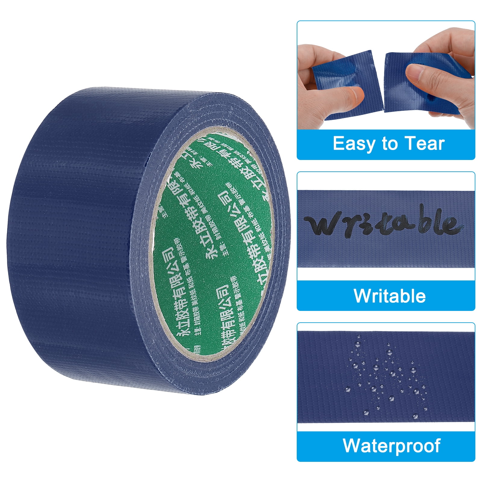 Uxcell Pickleball Ball Court Marking Tape 66ft, Marking Edge Guard Ultra-Adhesive Tape, Navy Blue 2 Pcs