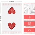 thumbnail image 6 of qefuia Red Sugar Heart Love Valentine''s Kitchen Towels Dish Towels, 18x26 Inch Farmhouse Anniversary Wedding Decoration Hand Towels Set of 2, 6 of 6