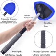 thumbnail image 3 of Windshield Cleaning Tool, Car Window Cleaner Windshield Cleaner with 4 Reusable and Washable Microfiber Pads and Extendable Handle Auto Inside Glass Wiper Kit, 3 of 6