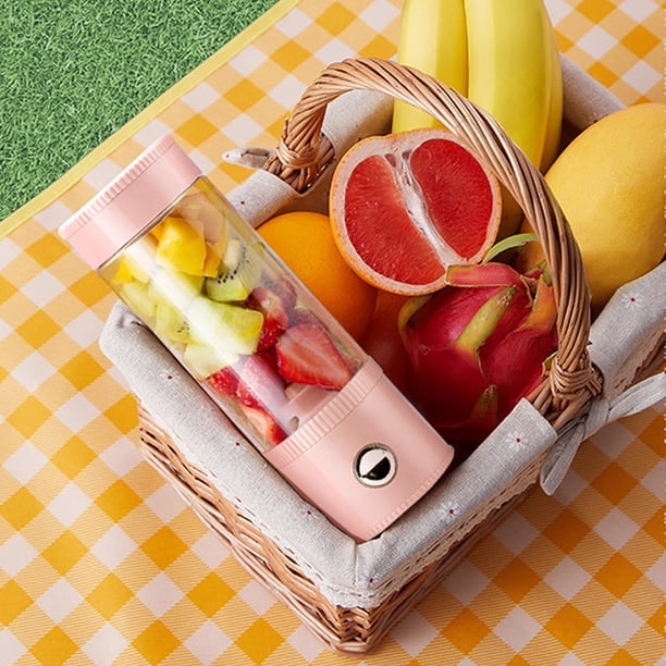 Teissuly Clearance Portable Blenders ,Personal Blend-er For Shakes And, Fruit Juicer USB Rechargeable With 4 Blades, Handheld Blenders For Sports Travel And Outdoors(Pink, ) Teissuly WER2023081600400