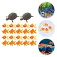 thumbnail image 2 of 22pcs Fish Tank Decoration Floating Fish Turtle Toy Plastic Fish Toy Decor, 2 of 9