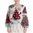 thumbnail image 1 of Chemise à Manches Longues pour Enfants Imprimée Décontractée Ample avec Col Rond, Chemises Amusantes, 1 of 8