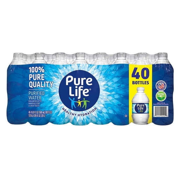 Nestle - Pure Life, .. .. Purified Water, 676 .. Fl .. Ounce (16.9oz .. / 40pk)
