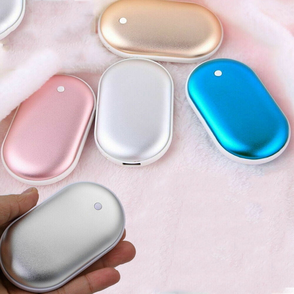 5000Mah Mini USB Hand Warmer Heater Rechargeable Pocket Electric Power bank Pink 