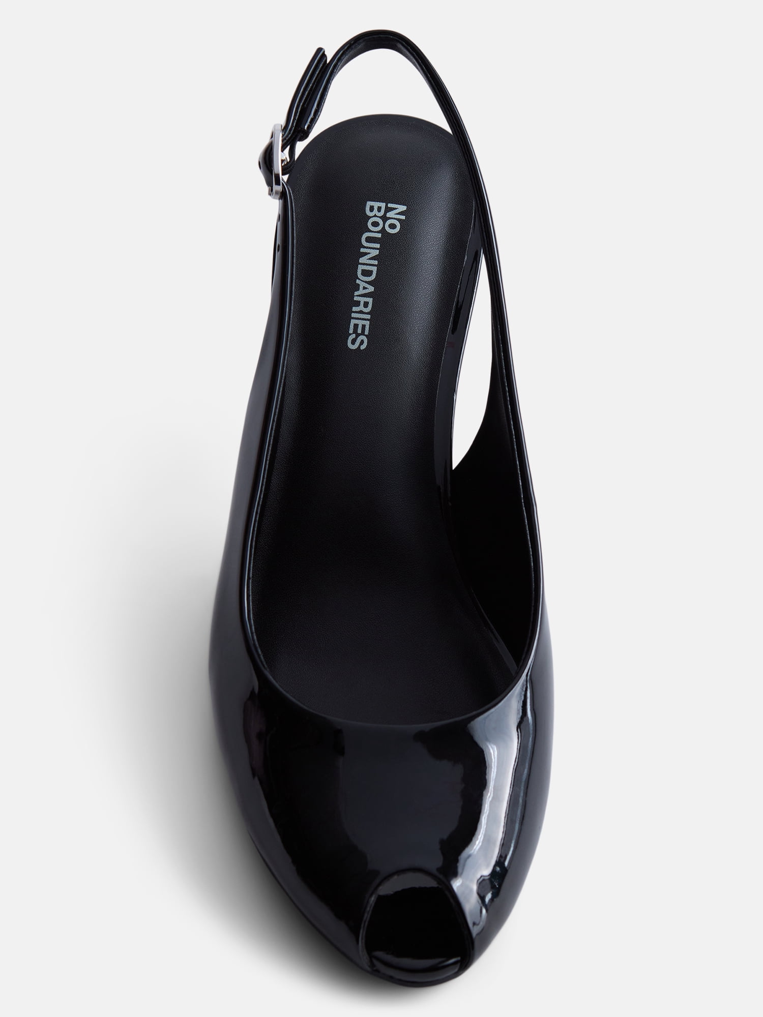 No Boundaries Women's Slingback Peep Toe Heels
