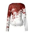 thumbnail image 5 of Women's Long Sleeve Basic T Shirts Tees Halloween Print T-Shirt Tops, 5 of 5