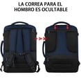 thumbnail image 4 of Vancropak Mochila de Viaje 10kg Avion, 40L Grande Expandible, Impermeable Viral Maleta Mano, Equipaje Mujeres y Hombres Universitaria, Aprobada para Vuelos, Azul, 4 of 6