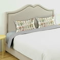 thumbnail image 3 of Yayeee Pillowcase Standard Size Set of 2 Satin Wrinkle Resistant Pillow Case, Beige Wildflowers, 3 of 8