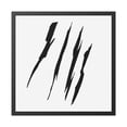thumbnail image 2 of Effete Feline Claw Marks Scratch Framed Posters, 2 of 4