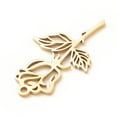 thumbnail image 4 of 201 Stainless Steel Pendants Rose Golden 27x15x1mm Hole: 1.5mm, 4 of 4