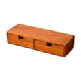 thumbnail image 3 of Organizador de escritorio con cajón Caja de almacenamiento de madera ahorrar espacio Caja decorativa Capeta de soporte Container para baño de sala de 32CMX12CMX7CM, 3 of 8