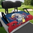 thumbnail image 3 of Yuyamidu Eagle Golf Cart Seat Covers with Pockets 250th USA Flag Golf Cart Seat Towel Covers for Club Car Seat Towel Blanket Fits Two-Person Golf Cart Seats, Universal Fit, 3 of 7