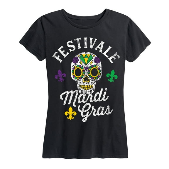 Instant Message - Festivale Mardi Grasouisiana Mardis Gras Drinking - Women's Short Sleeve Graphic T-Shirt