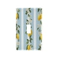 thumbnail image 2 of IAUYY Retardant PC Material Toggle Switch Switch Plate Covers Easy DIY Installation with Screws Light Switch Cover Plate A Lemon and Flowers, 2 of 9