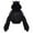 Black, variant on XZNGL Womens Pullover Hoodie Womens Pullover Long Sleeve Hooded Sweatshirt Cute Gothic Cat Ears Hoodie Blouse Women'S Long Sleeve Cat Hoodie with Ears