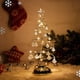 thumbnail image 4 of Lámpara de mesa Led en forma de árbol de Navidad de Metal, árbol de Navidad iluminado con luz nocturna colgante de cristal para dormitorio, 4 of 5