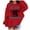 1#Watermelon Red, variant on Byoo Toddler Girls Graphic Hoodie Long Sleeve Soft Hooded Sweatshirt Casual Pullover Top