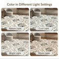 thumbnail image 7 of ODIKA 8'x10' Washable Area Rug Boho Daisy With Whimsical Botanical Border Floral Print Playful Expressive for King Size Bedroom Under Bed, Master Suite, Non-Shedding, Easy Care, 7 of 7