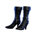 thumbnail image 1 of Chaussures Bottes Figurine à l'Échelle 1/6 Mode Cuir PU Durables Chaussures à Talons Hauts 3,5 cm Noir, 1 of 8