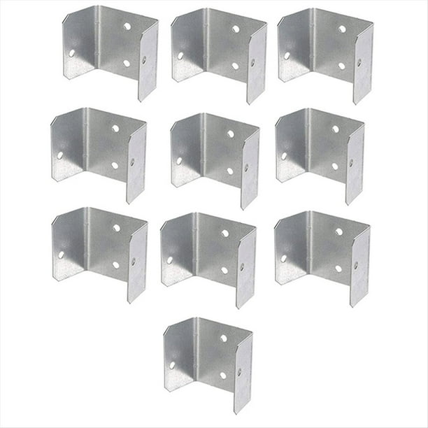 Clips para Paneles de Cerca, Soportes de Clip en U para Postes de Madera, Cercas Seguras o Paneles de Reparación, Clips Galvanizados de 35 mm.