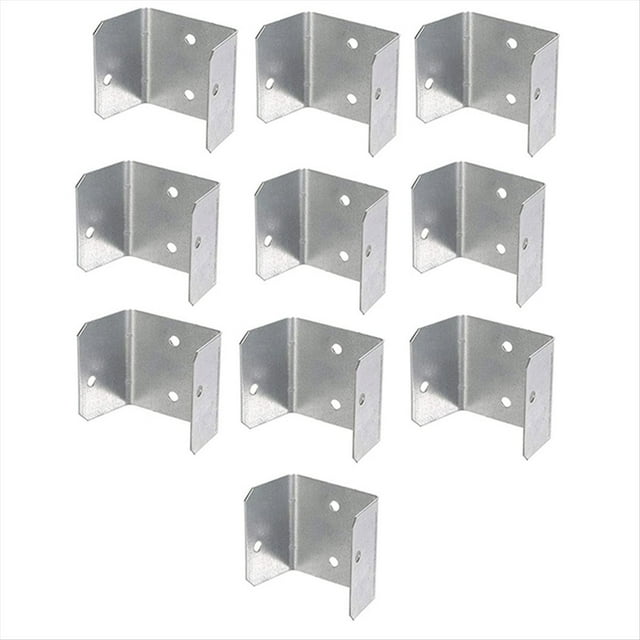 Clips para Paneles de Cerca, Soportes de Clip en U para Postes de Madera, Cercas Seguras o Paneles de Reparación, Clips Galvanizados de 32 mm.